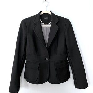 J. Crew Double-Cloth Blazer (Black) 0P